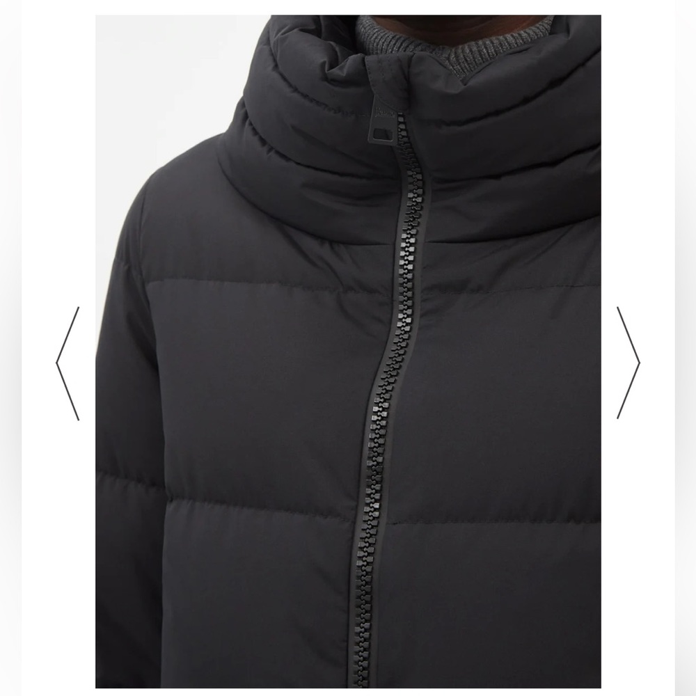 Herno Long Black Quilted Puffer Coat - Picture 5 of 15